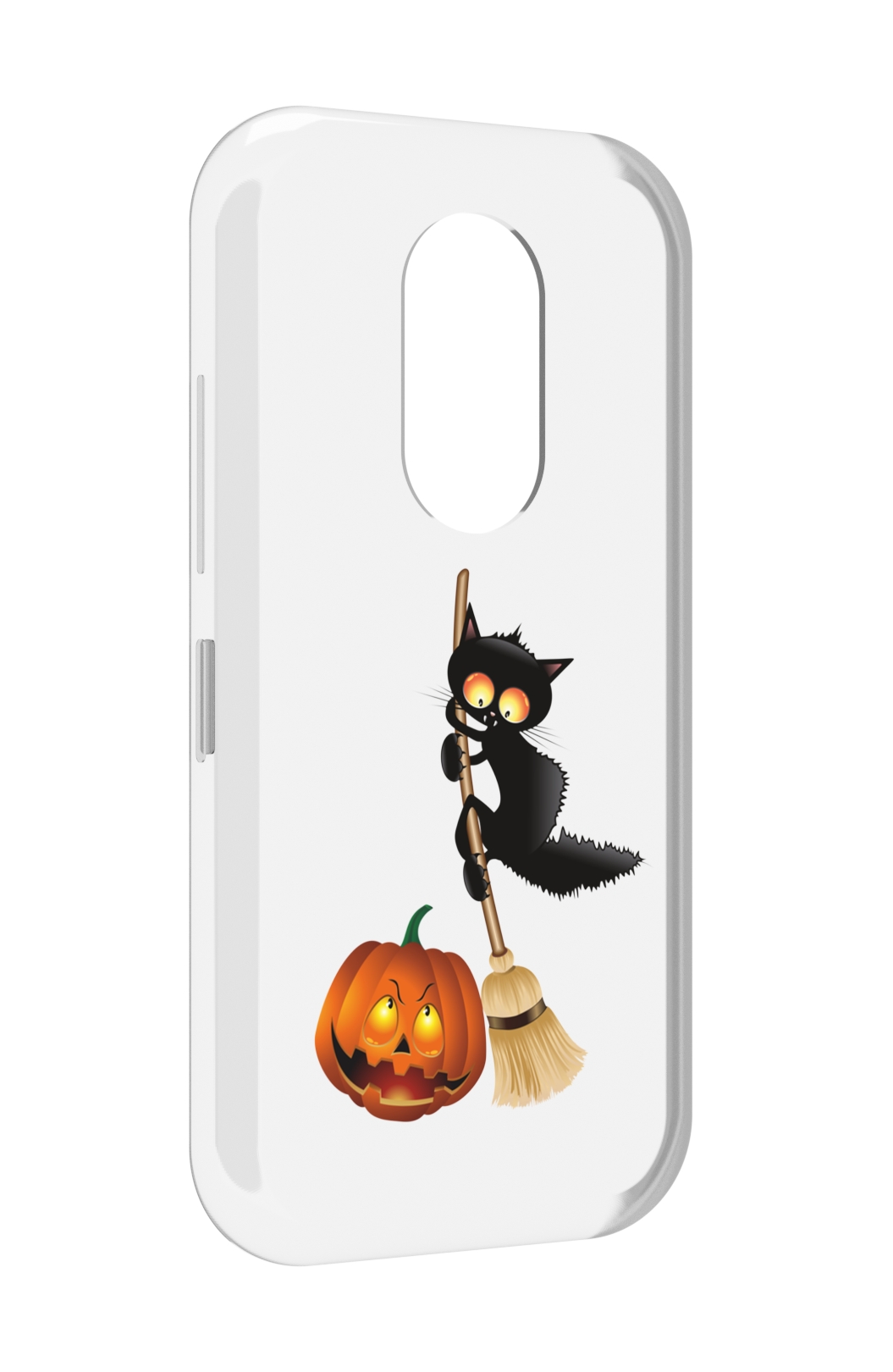 

Чехол MyPads хэлуинский котик для Doogee S61 / S61 Pro, Прозрачный, Tocco