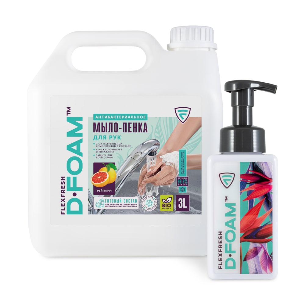 фото Жидкое мыло flexfresh cleaning products "d-soap" 3 л + дозатор