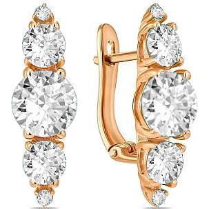 

Серьги женские из золота Лукас-Голд E01-Z-59783-Z, фианит, E01-Z-59783-Z