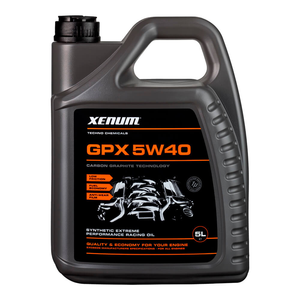 Моторное масло Xenum Синтетическое на карбон-графитовой основе GPX 5W40 (5 л)