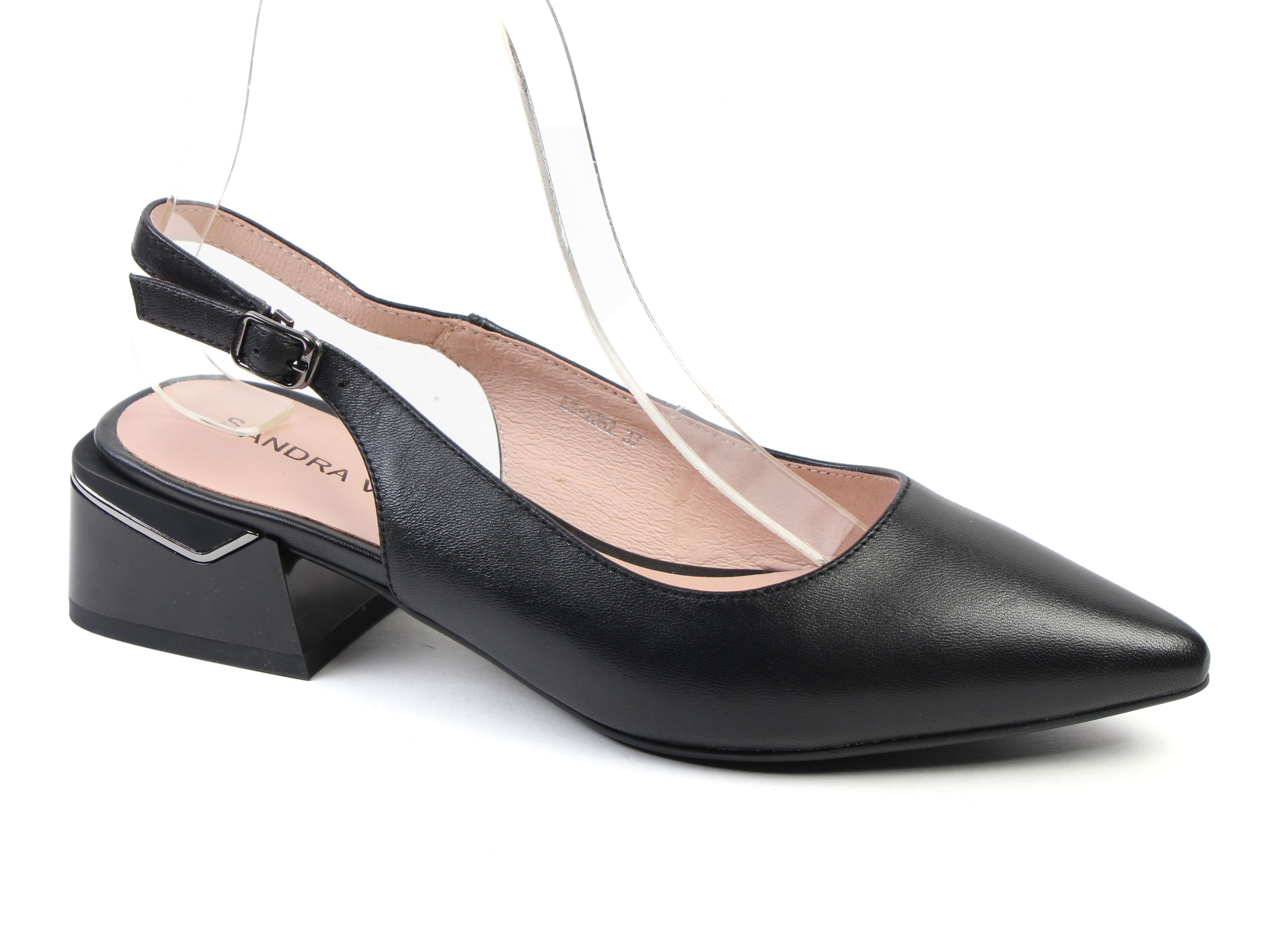 Туфли женские SANDRA VALERI L3-2052 черные 36 RU