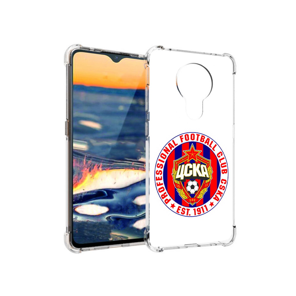 

Чехол MyPads Tocco для Nokia 5.3 ФК ЦСК логотип (PT227052.106.178), Прозрачный, Tocco