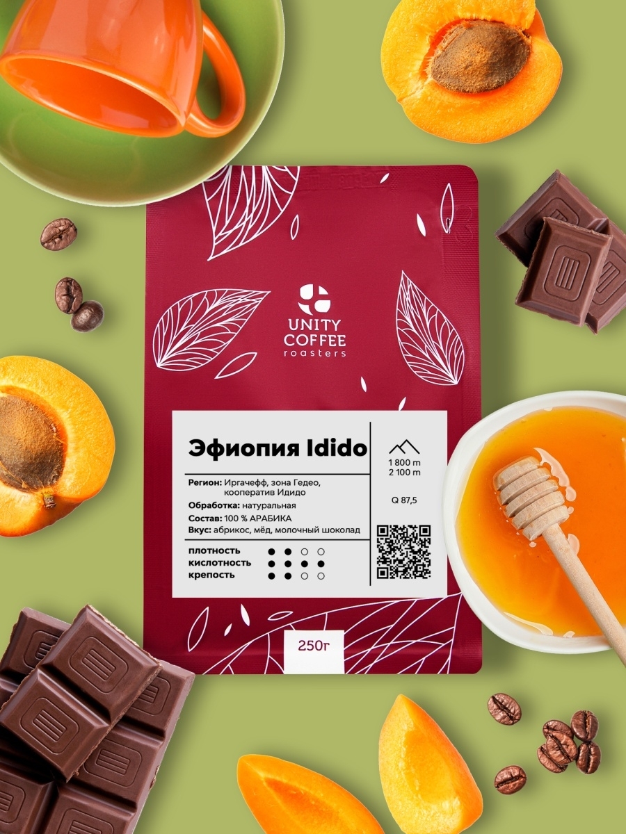 

Молотый кофе Микролот Эфиопия Idido 0,25 кг