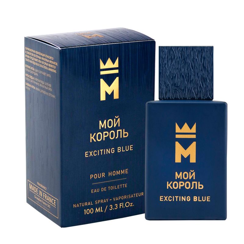 Туалетная вода мужская Delta parfum Мой Король Exciting Blue 100 мл la fann dark blue parfum intense 15