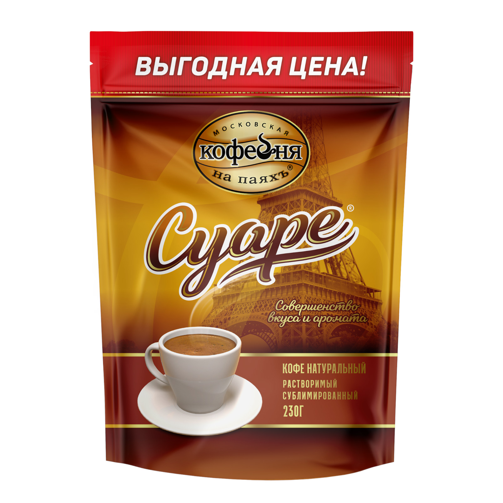 Кофе растворимый Московская Кофейня на ПаяхЪ Суаре 2 шт по 230 грамм