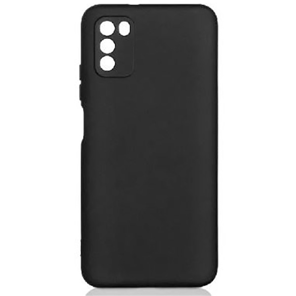

Силиконовый чехол для Xiaomi Poco M3 TPU 1мм с защитой камеры Черный