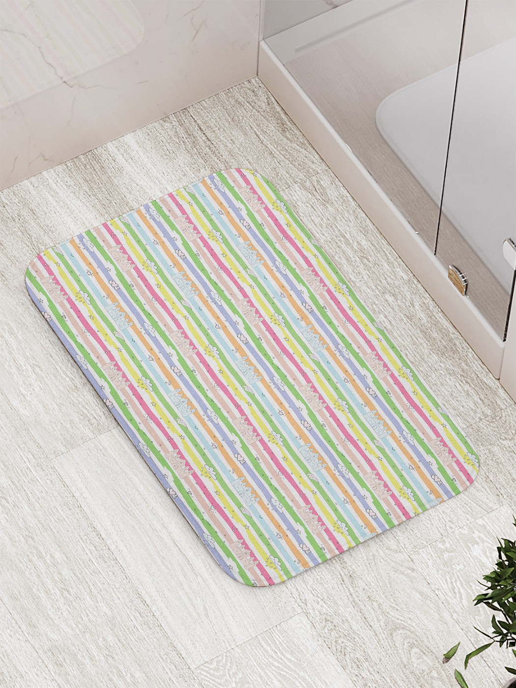 

bath_70989 Коврик противоскользящий для ванной, сауны, бассейна, 77х52 см