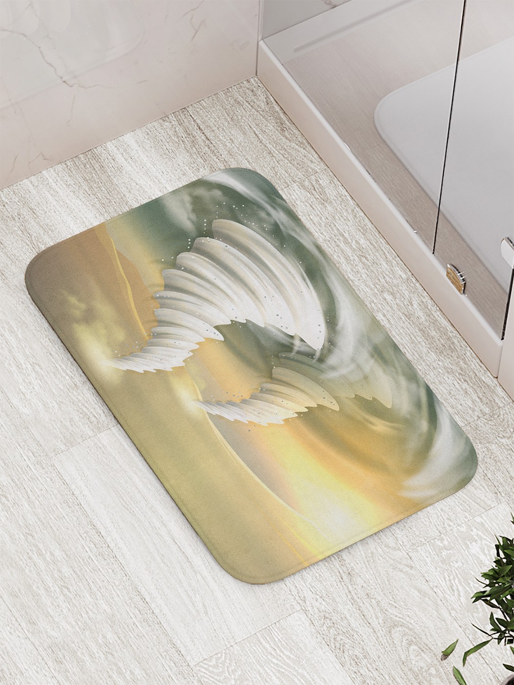

bath_70935 Коврик противоскользящий для ванной, сауны, бассейна, 77х52 см