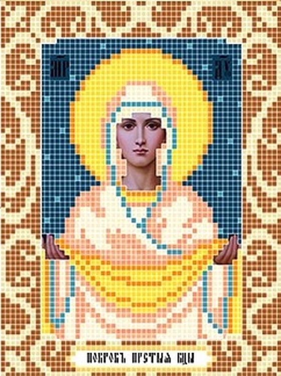 

Рисунок на ткани «Богородица Покрова»