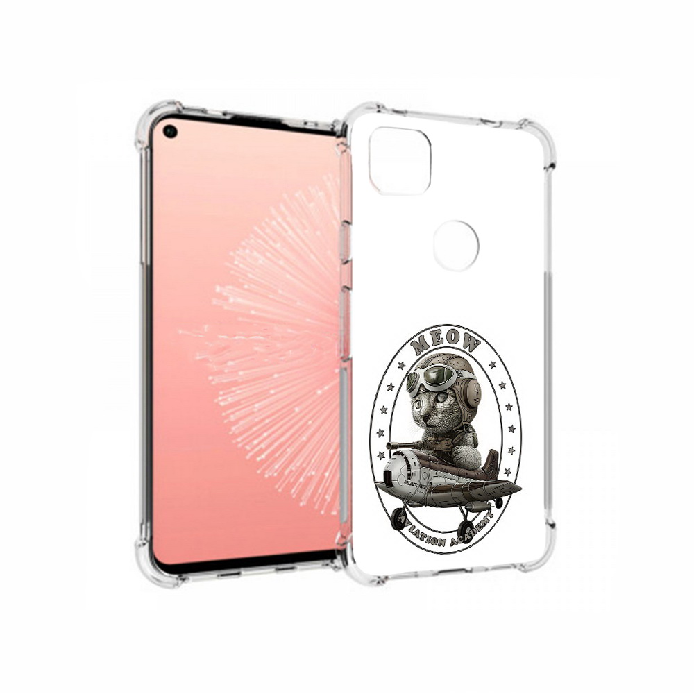 

Чехол MyPads Tocco для Google Pixel 4A кот в самолете, Прозрачный, Tocco