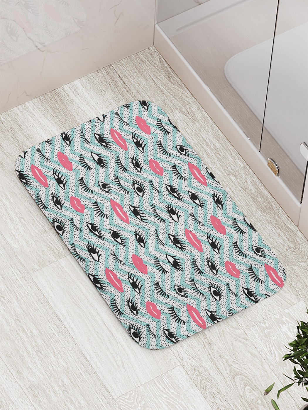 

bath_70870 Коврик противоскользящий для ванной, сауны, бассейна, 77х52 см