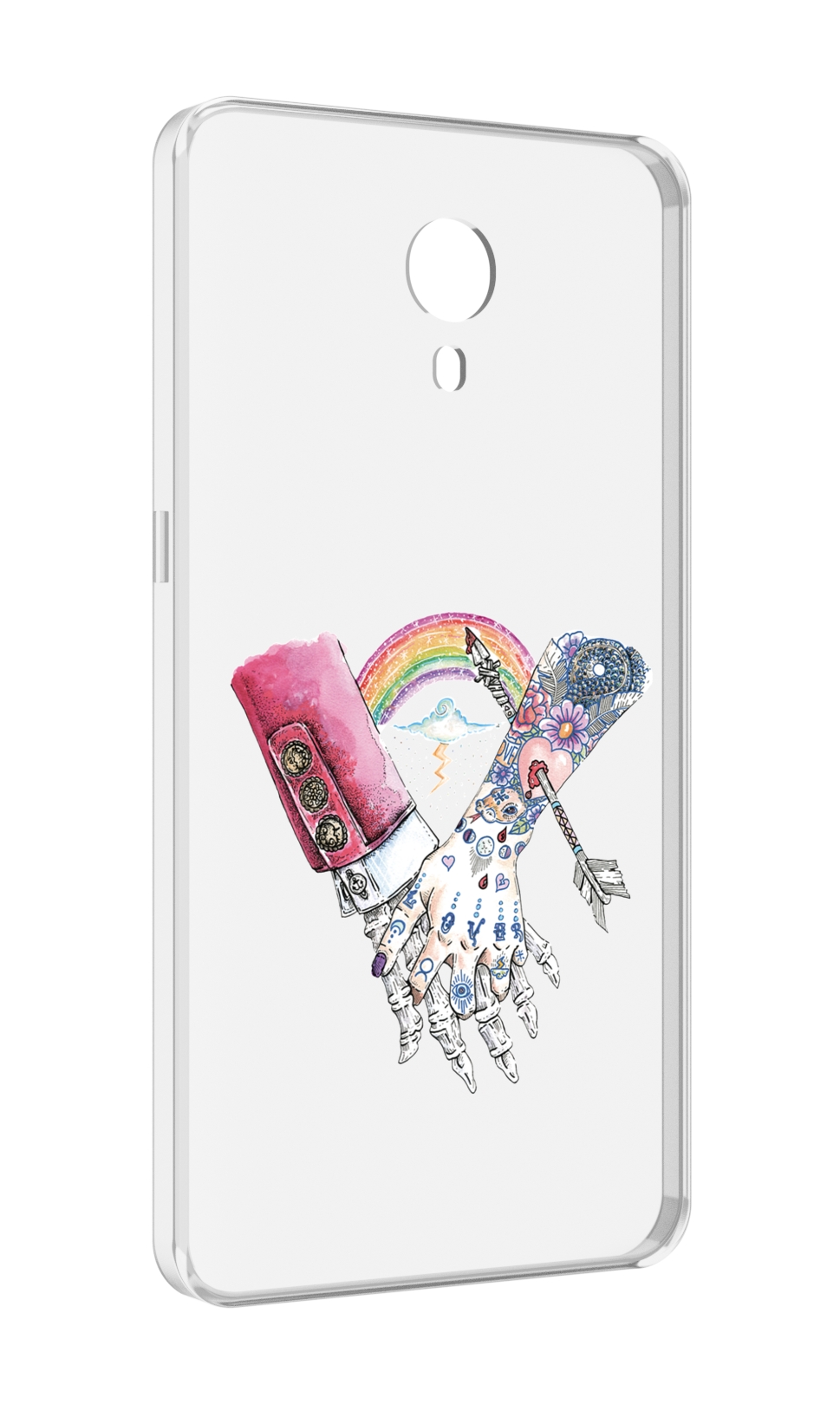

Чехол MyPads абстракция руки в татуировках для Meizu M3 Note, Прозрачный, Tocco