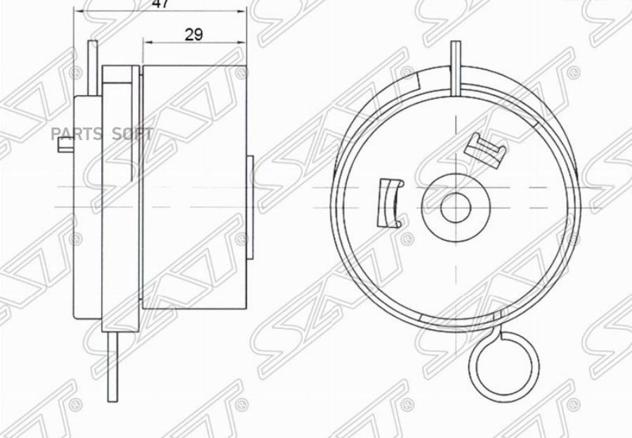 

SAT Натяжной ролик ремня ГРМ CHEVROLET AVEO/CRUZE/OPEL ASTRA/INSIGNIA 1,6/1,8
