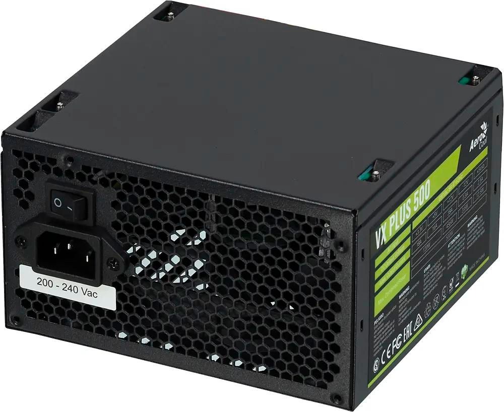 

Блок питания Aerocool VX PLUS 500W, 500Вт, 120мм, черный, retail