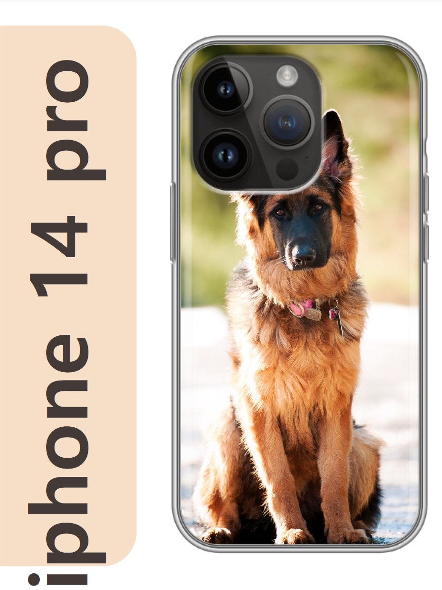 

Чехол на Apple Iphone 14 pro собака 818, Прозрачный, Iphp14dogs