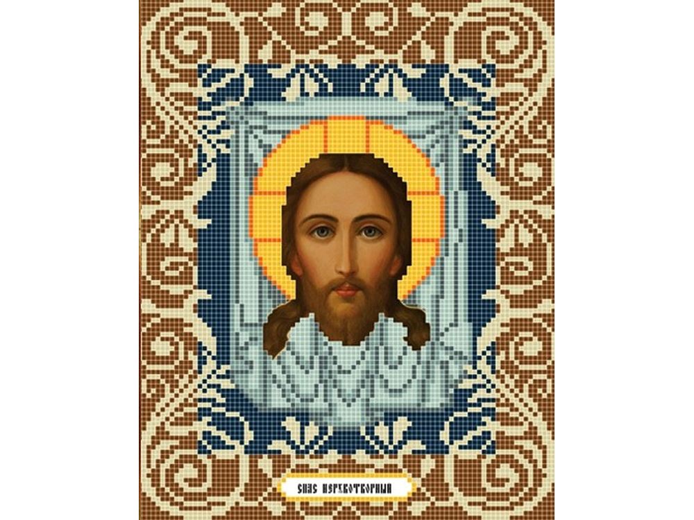 

Рисунок на ткани «Спас Нерукотворный»