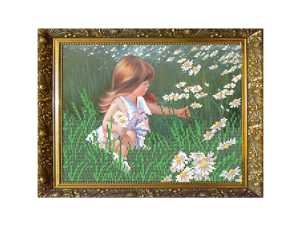 

Рисунок на ткани «На ромашковом поле»