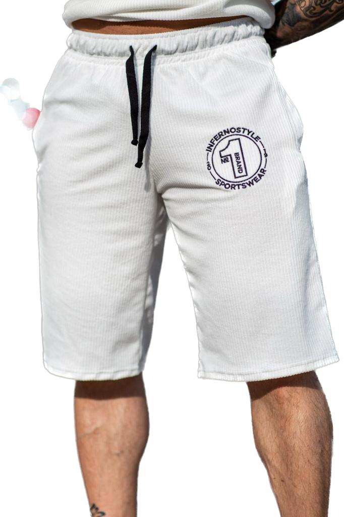 Спортивные шорты мужские INFERNO style Ш-008-000 белые L