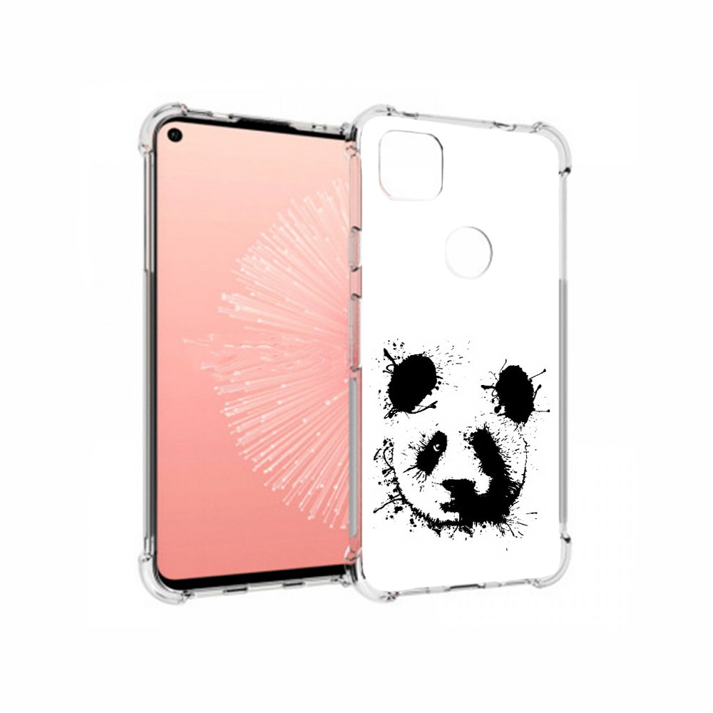 

Чехол MyPads Tocco для Google Pixel 4A клякса-панда, Прозрачный, Tocco