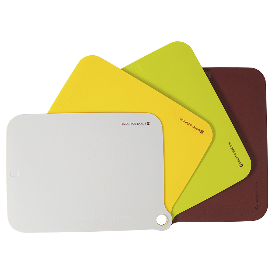 

Разделочная доска набор из 4 шт 38,5х28 см Color Cooking Smart Solutions, Желтый;зеленый;красный;серый, Color Cooking