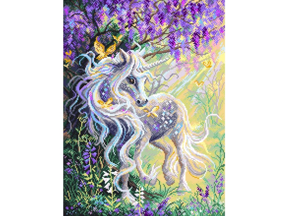 

Рисунок на канве «Сказочный единорог», С рисунком