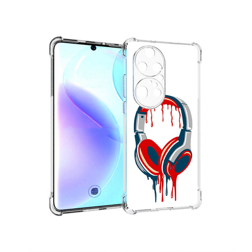 

Чехол MyPads Tocco для Huawei P50 Pro не делай громко, Прозрачный, Tocco