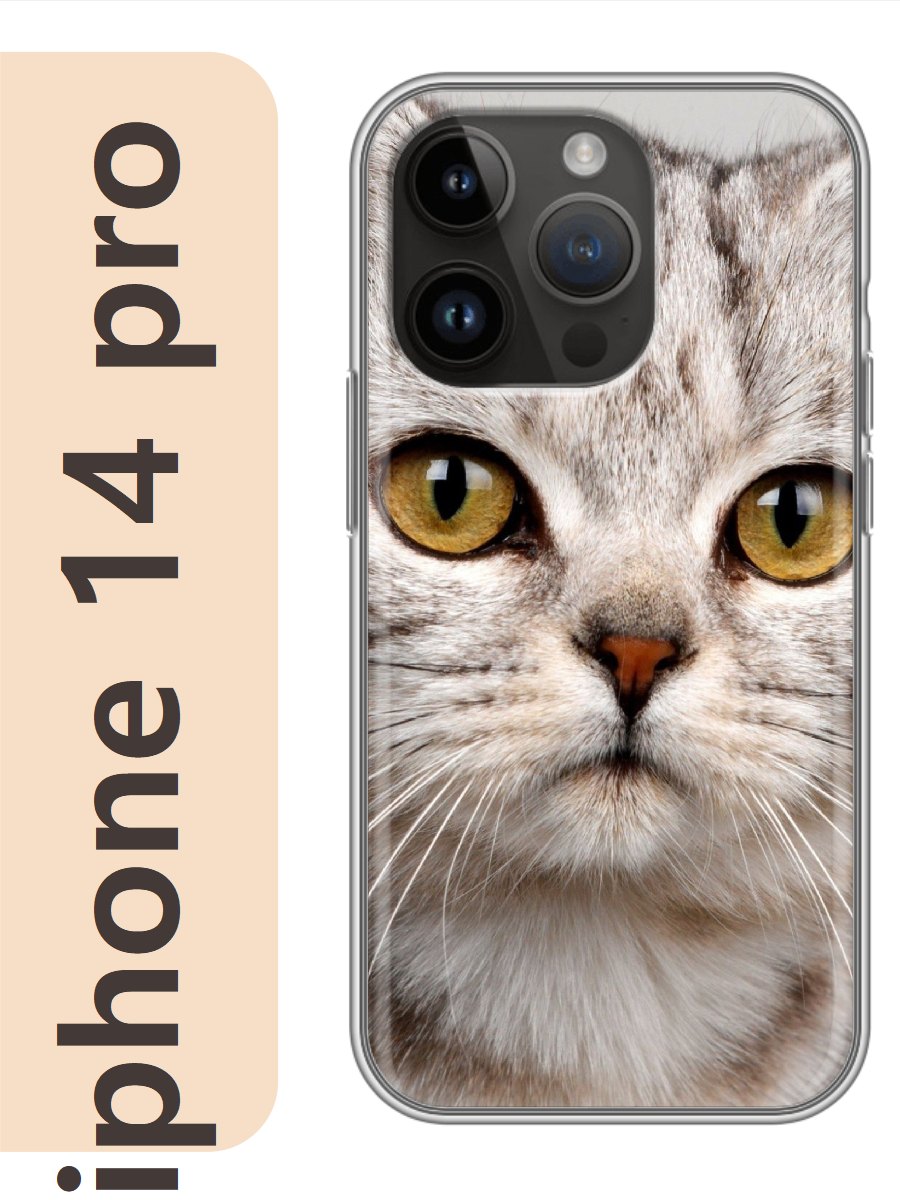 

Чехол на Apple Iphone 14 pro кот британец 784, Iphp14cat2