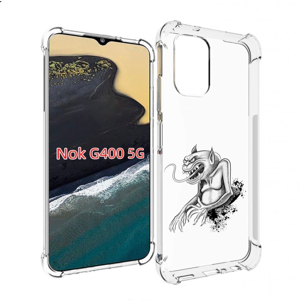 

Чехол MyPads чорт для Nokia G400 5G, Прозрачный, Tocco