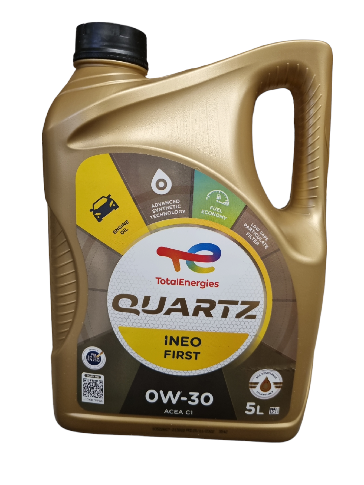 

Моторное масло Total 0W30 QUARTZ INEO FIRST 5л