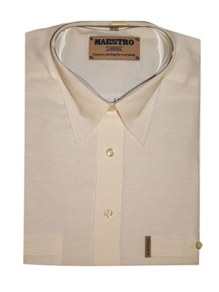 фото Рубашка мужская maestro linen белая xl