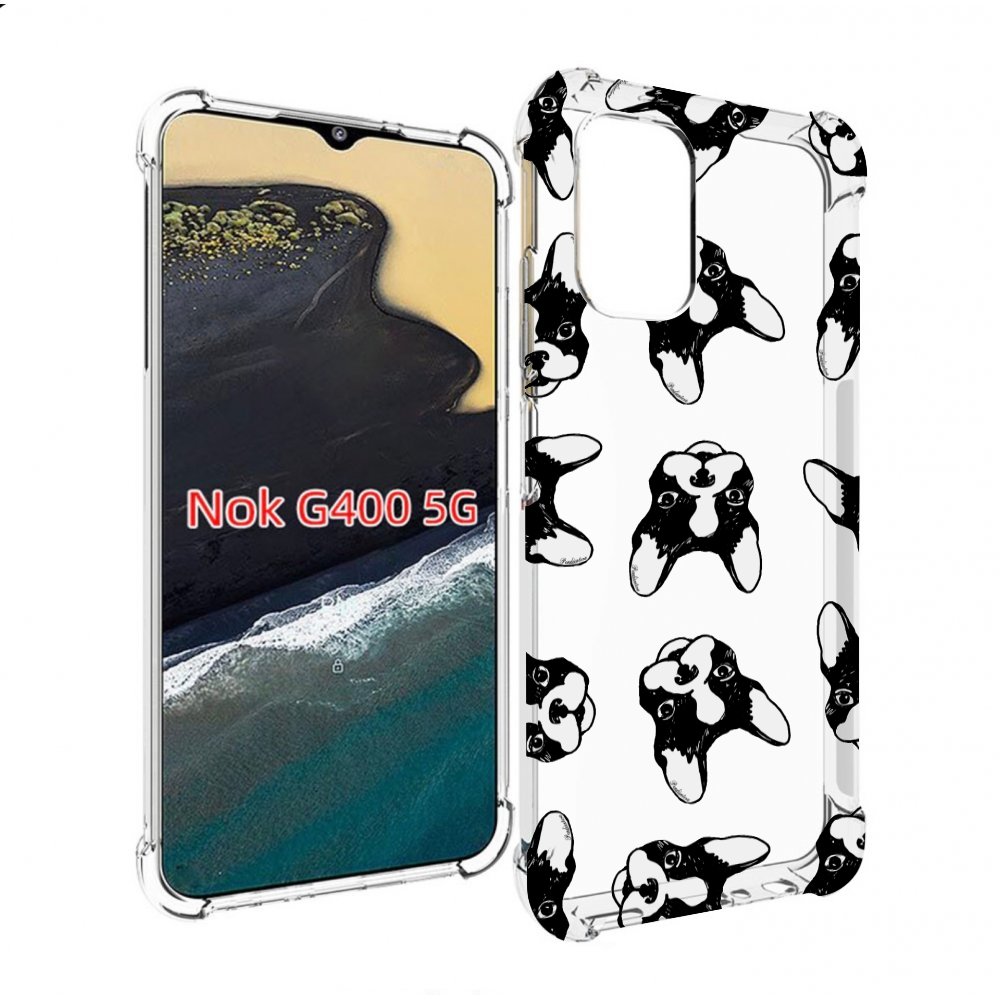 

Чехол MyPads черно белые собачки для Nokia G400 5G, Прозрачный, Tocco
