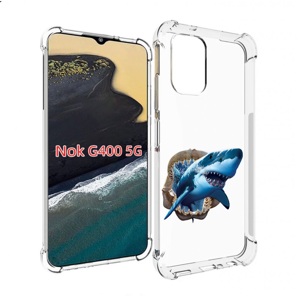 

Чехол MyPads челюсти для Nokia G400 5G, Прозрачный, Tocco