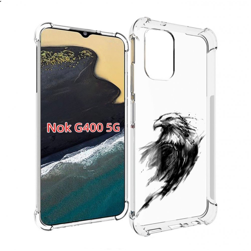 

Чехол MyPads чб птица для Nokia G400 5G, Прозрачный, Tocco