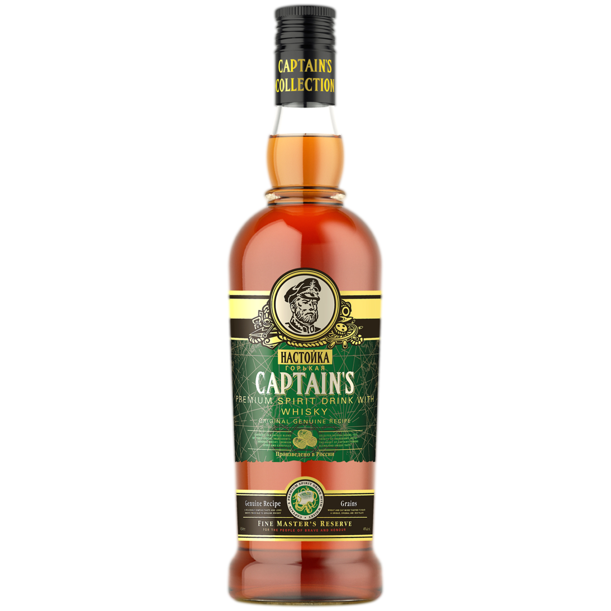 Наст Капитанский с висков дистил 0,5 40%