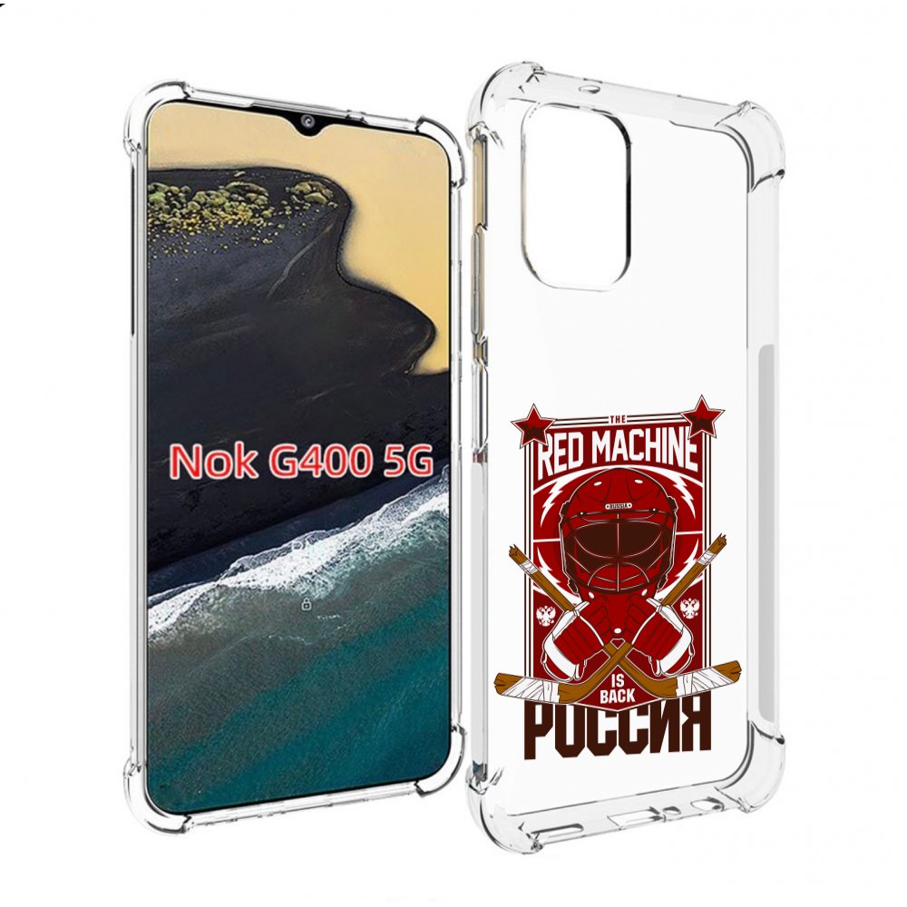

Чехол MyPads хоккей россия для Nokia G400 5G, Прозрачный, Tocco