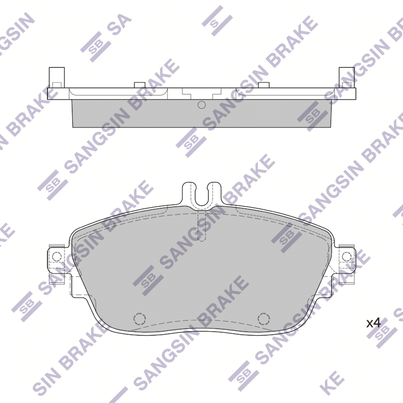 фото Колодки пер. mercedes a-class w176 a 160 cdi / d 176.011 2013=> sangsin brake