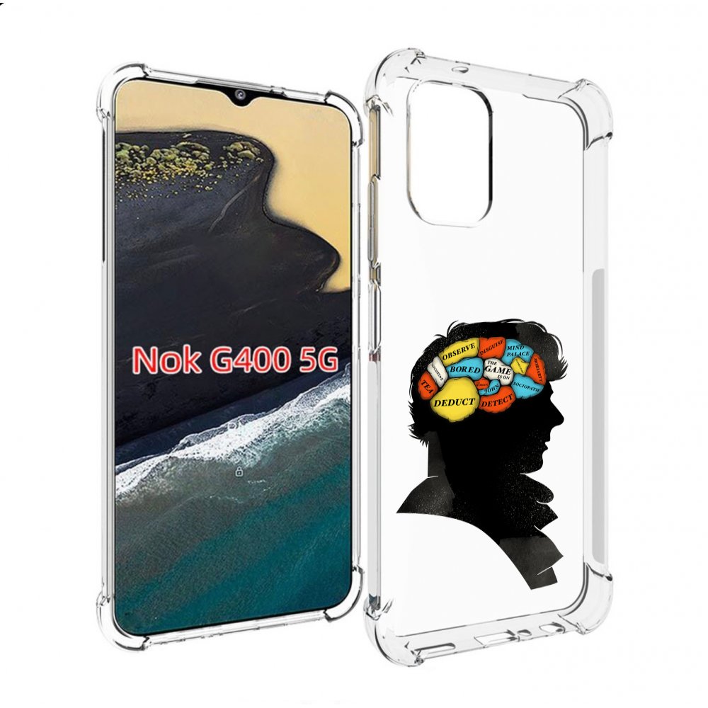 

Чехол MyPads темный рисунок для Nokia G400 5G, Прозрачный, Tocco