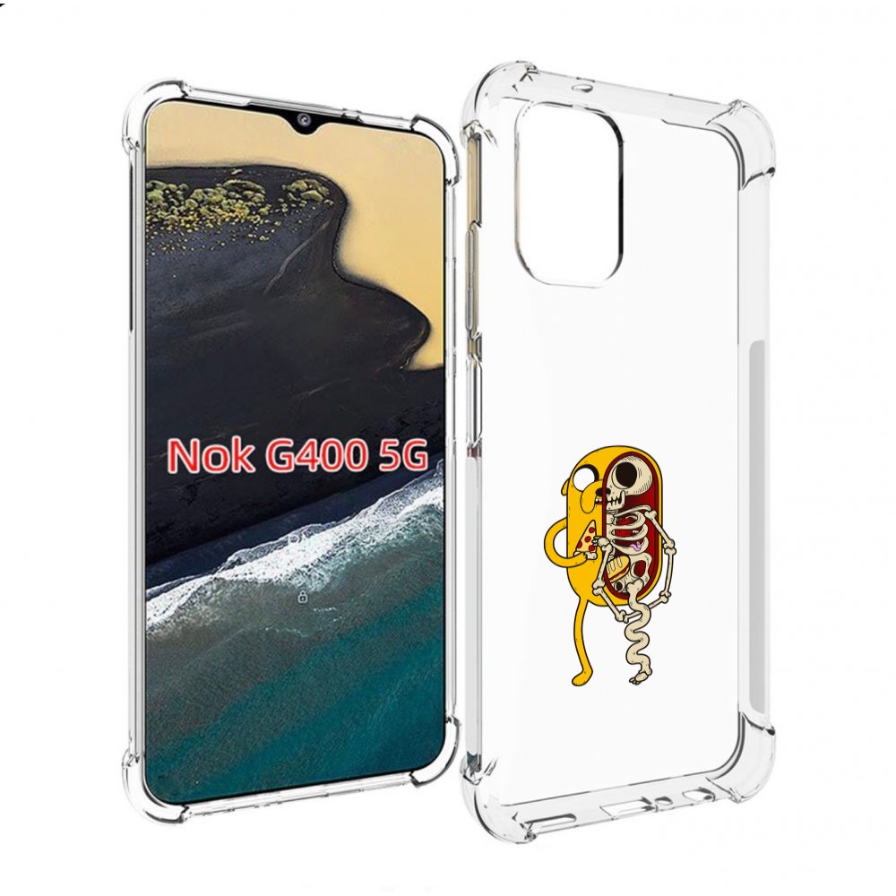 

Чехол MyPads Джейк скелет для Nokia G400 5G, Прозрачный, Tocco