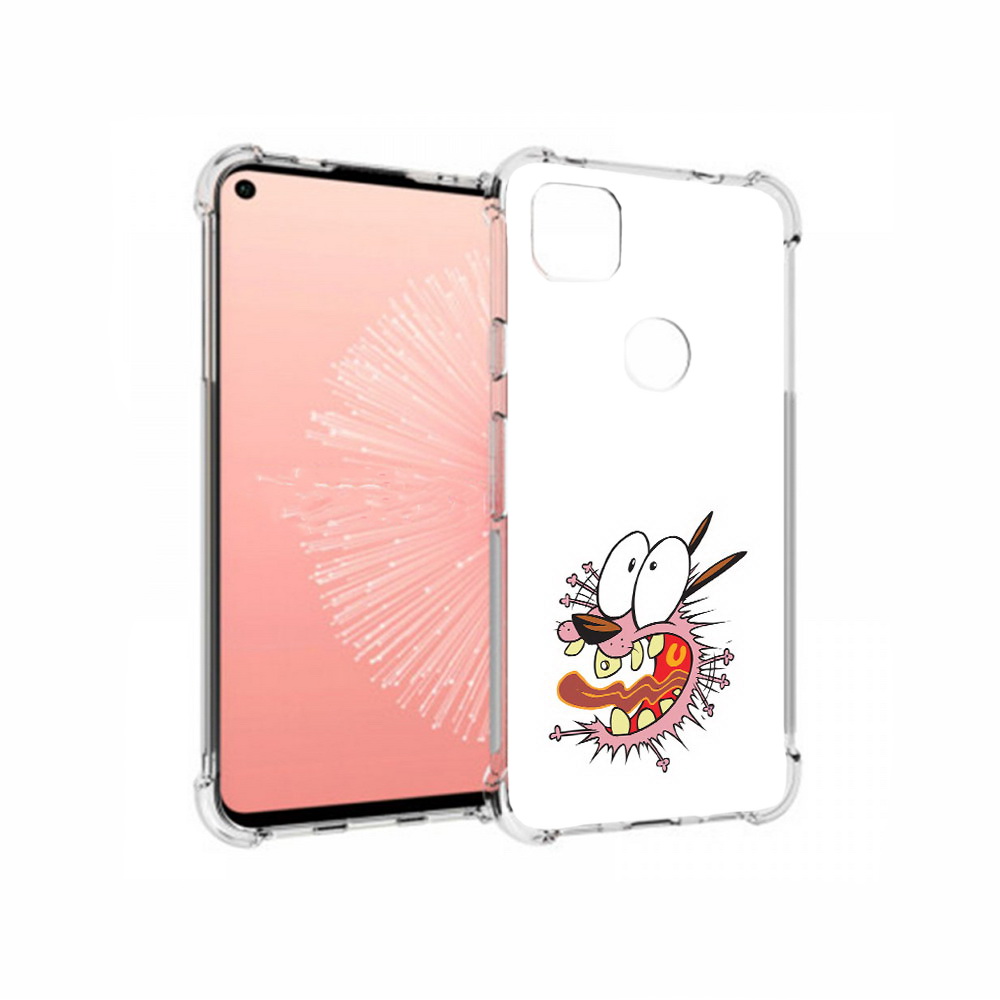 

Чехол MyPads Tocco для Google Pixel 4A испуганный бобик, Прозрачный, Tocco