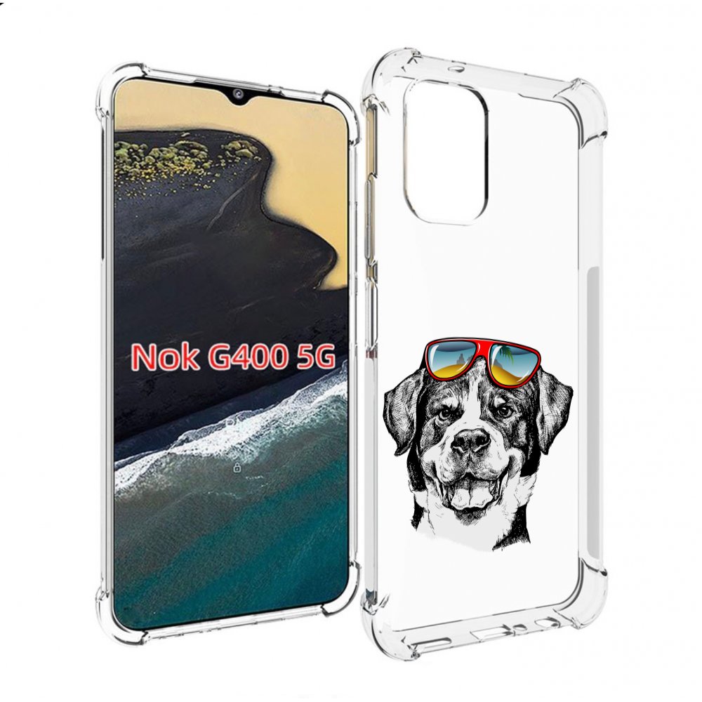 

Чехол MyPads счастливая собака для Nokia G400 5G, Прозрачный, Tocco