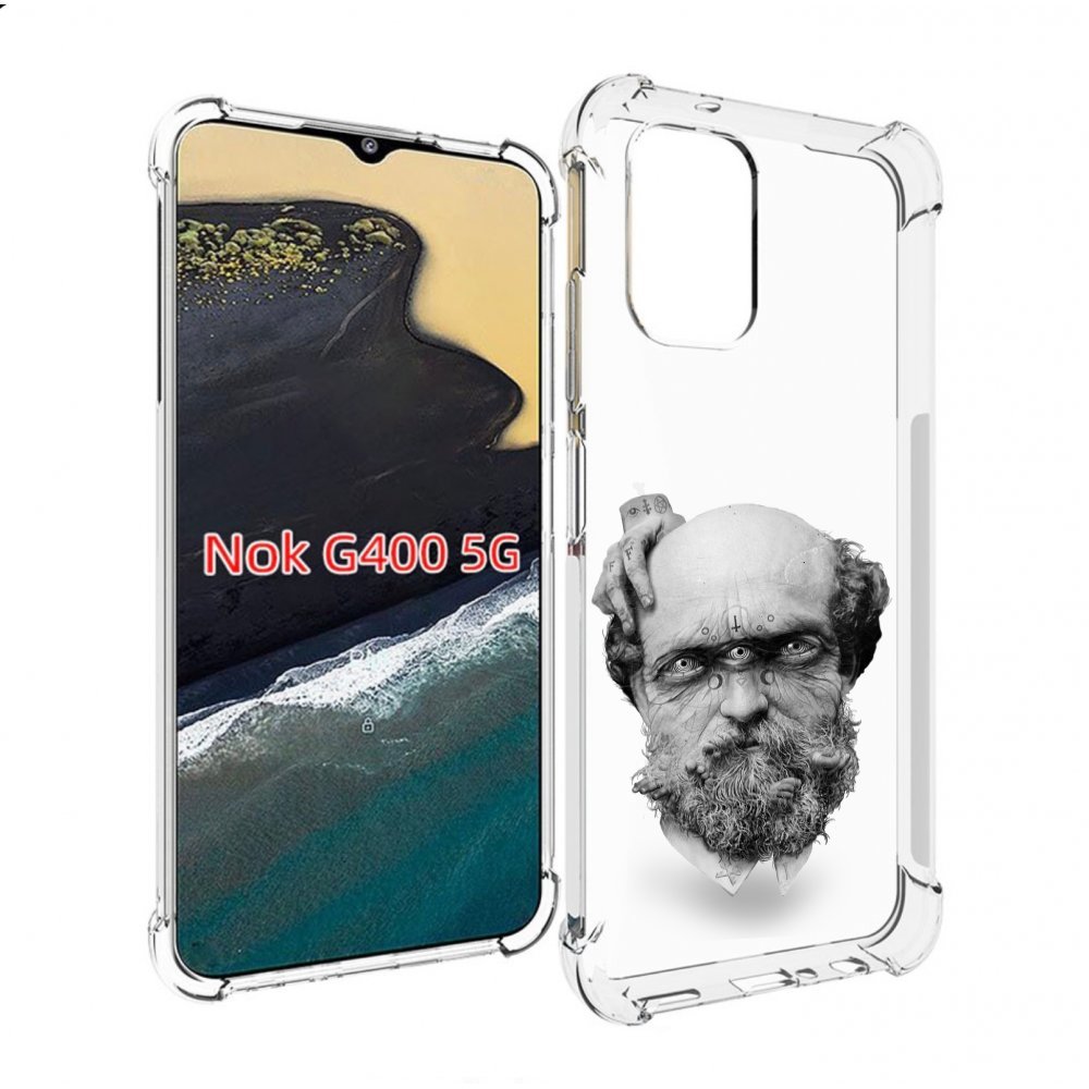 

Чехол MyPads страшный бородатый мужчина абстракция для Nokia G400 5G, Прозрачный, Tocco