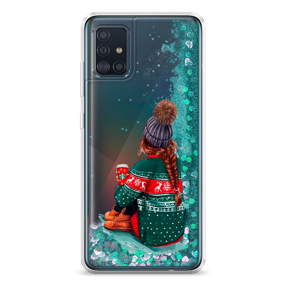 

Жидкий чехол с блестками "Winter dreams" на Samsung Galaxy A51, 28995-1