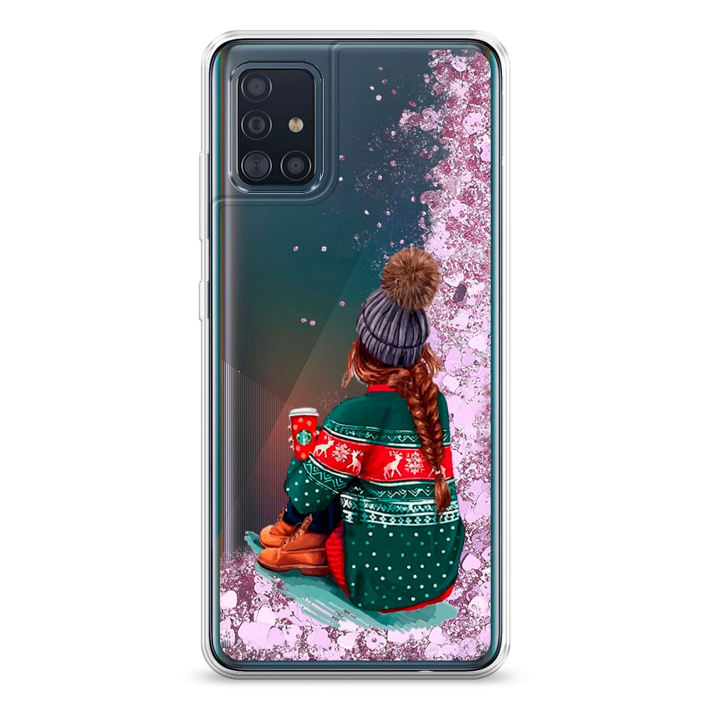 

Жидкий чехол с блестками "Winter dreams" на Samsung Galaxy A51, 28994-1