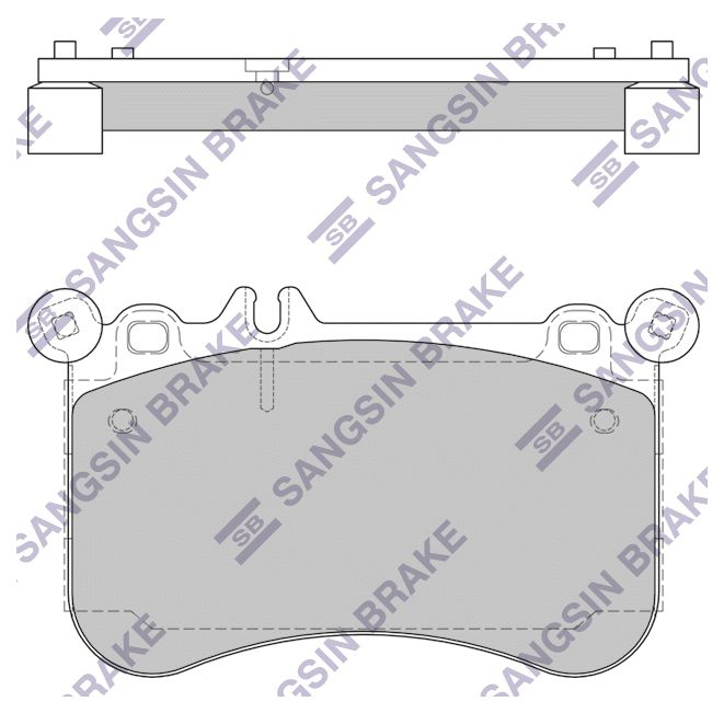 Тормозные колодки Sangsin brake передние sp1954