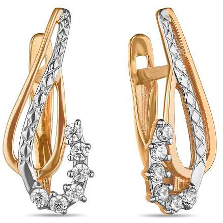 

Серьги женские из золота Лукас-Голд E01-Z-59396-Z, фианит