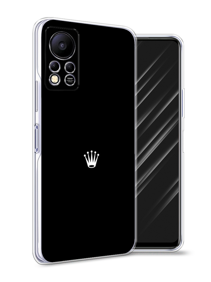 

Чехол Awog на Infinix HOT 11S NFC "Белая корона на черном фоне", Разноцветный, 3100950-7