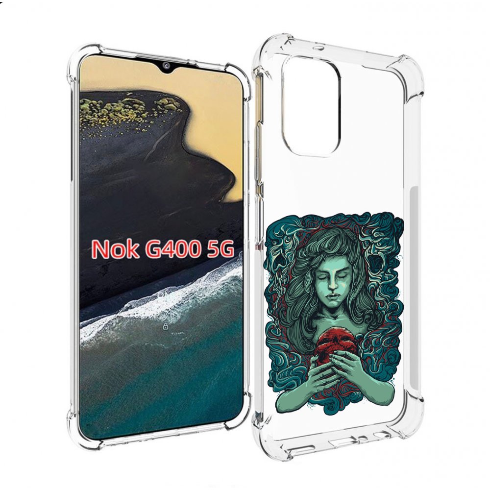

Чехол MyPads спящая девушка для Nokia G400 5G, Прозрачный, Tocco