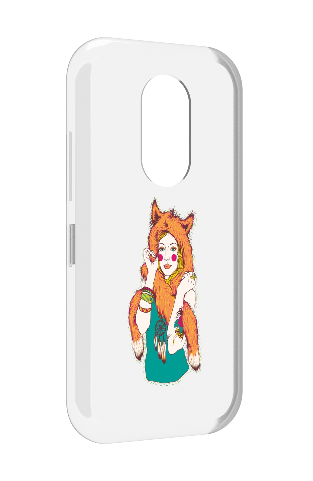

Чехол MyPads Девушка лиса для Doogee S61 / S61 Pro, Прозрачный, Tocco