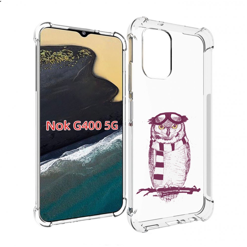 

Чехол MyPads сова-летчик для Nokia G400 5G, Прозрачный, Tocco