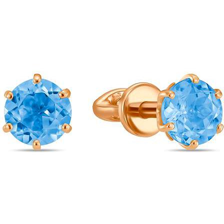 

Серьги женские из золота Лукас-Голд E01-C-R-34075-BT, топаз, E01-C-R-34075-BT